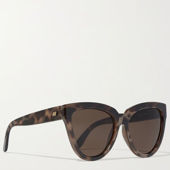 LE SPECS Liar Lair Cat Eye Tortoiseshell Sunglasses Brand New w/ Case NWT - Picture 3 of 4